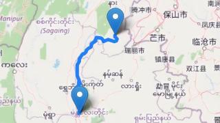 缅甸曼德勒－八莫公路因战事封锁，向中国发送货物的货车受到影响