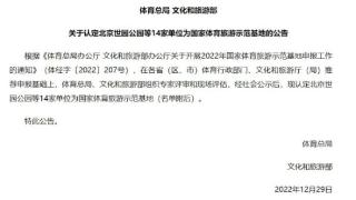 白山长白山鲁能胜地旅游度假区被认定为国家体育旅游示范基地