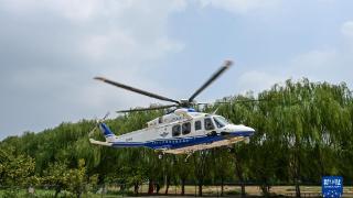 新华全媒+丨天津市公安局启用空中力量加强河道监测