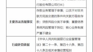 因重要信息系统风险管理不力，浙江泰顺温银村镇银行被罚175万