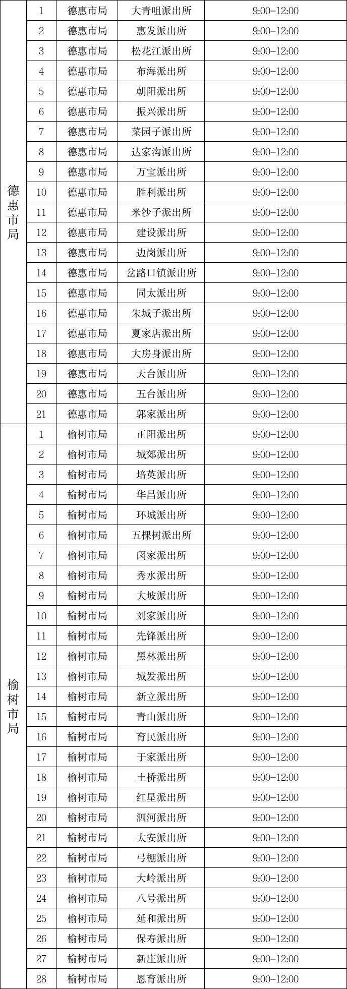 长春市240个派出所户籍窗口节日不打烊