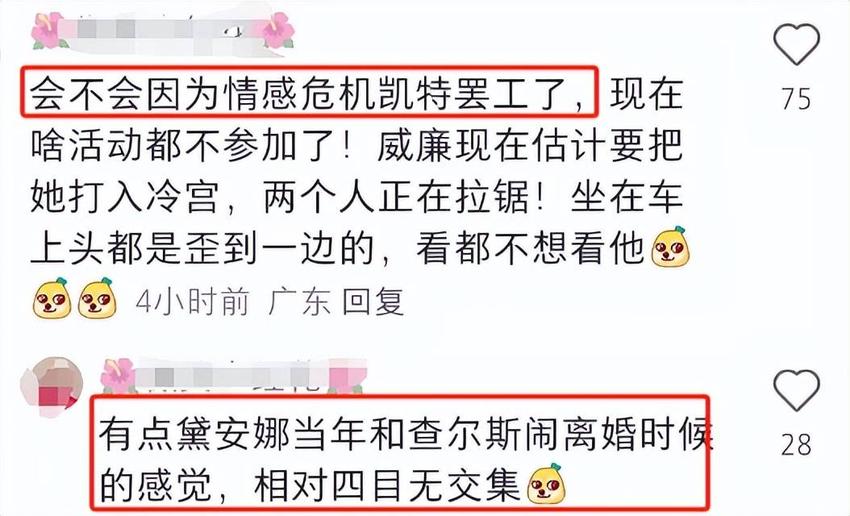 威廉王子凯特王妃闹僵？最新同框无互动，女方扭头望窗外显冷漠