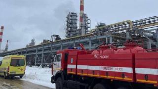 俄罗斯下诺夫哥罗德州遭袭起火的石油加工设施火情得到控制