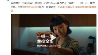 华为Mate 70有真AI！一抓一放，掌控全场，拍照、防窥也有新升级