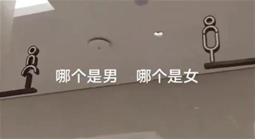 公共卫生间门口标个“男”“女”那么难吗？厕所就别整形式主义了