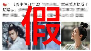 网传赵露思出演《雪中悍刀行2》 粉丝对接号否认