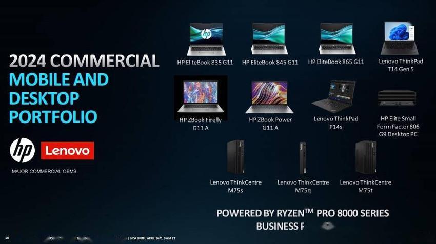 amd发布多款锐龙pro系列商用处理器