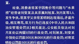 “15岁女生拒买水果捞被骂小三”处理结果：1人被拘留 3人被罚款