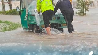 微海报 | 暴雨后的东营 感谢你们的守护