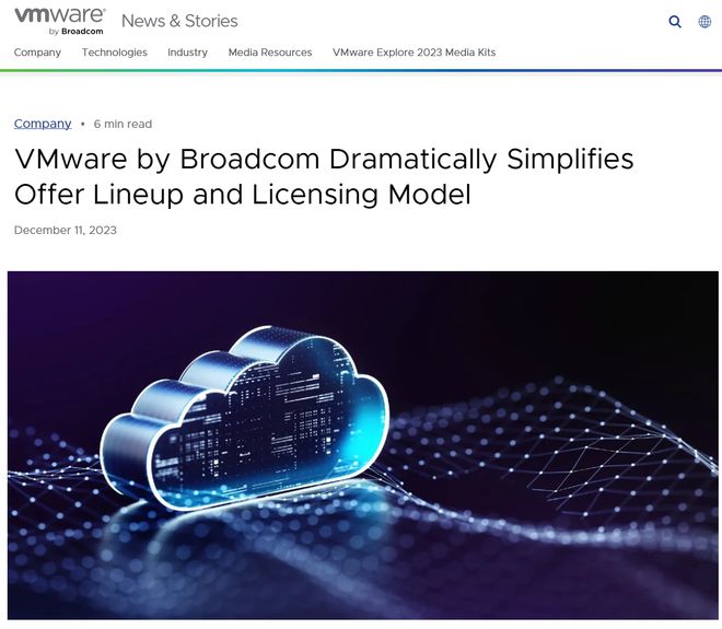 vmware简化产品组合，从永久模式到订阅模式