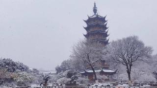 红梅公园截至15时常州雪量分别为6.1毫米