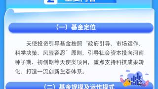 总规模30亿元！重点支持科技成果转化，河南设立天使投资引导母基金