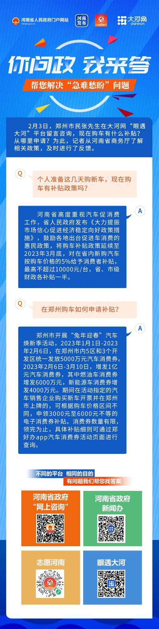 河南各地购车有补贴吗？如何申请？快来看看