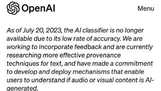 OpenAI悄悄下架AI检测器，“用AI监管AI”暂不奏效