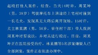 男子撞到前村干部的狗遭围殴？警方通报来了！