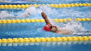 游泳男子100米仰泳S6决赛中国选手杨洪、贾红光、王金刚包揽金银铜牌