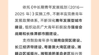 湖南共青团十条举措助力打好经济增长主动仗