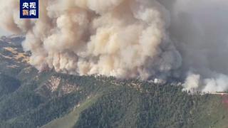 美国加州圣巴巴拉县山火肆虐 过火面积超88平方公里