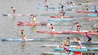 挥桨斩浪甜城湖 这项“国字号”赛事在四川内江开赛