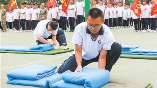 大同一职中举行新生军训会操表演暨表彰大会