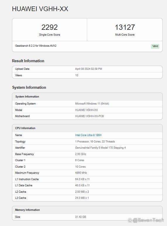 华为余承东表示，MateBookX Pro将采用盘古AI模型