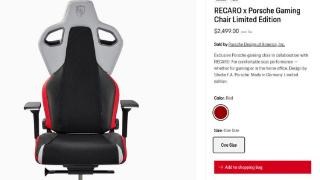 保时捷推出官方电竞椅，售价2499美元