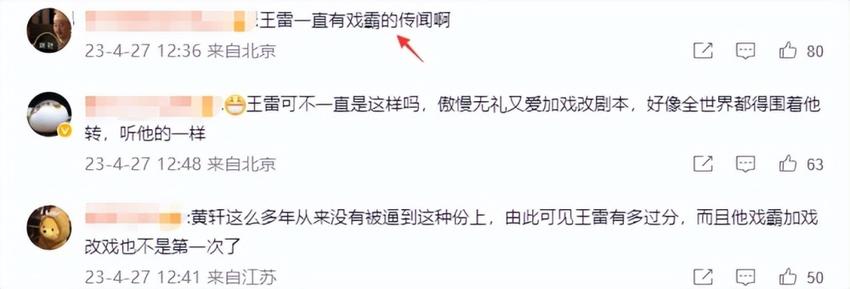 王雷被曝私自篡改加戏惹怒黄轩罢拍，导演遭架空被迫离开