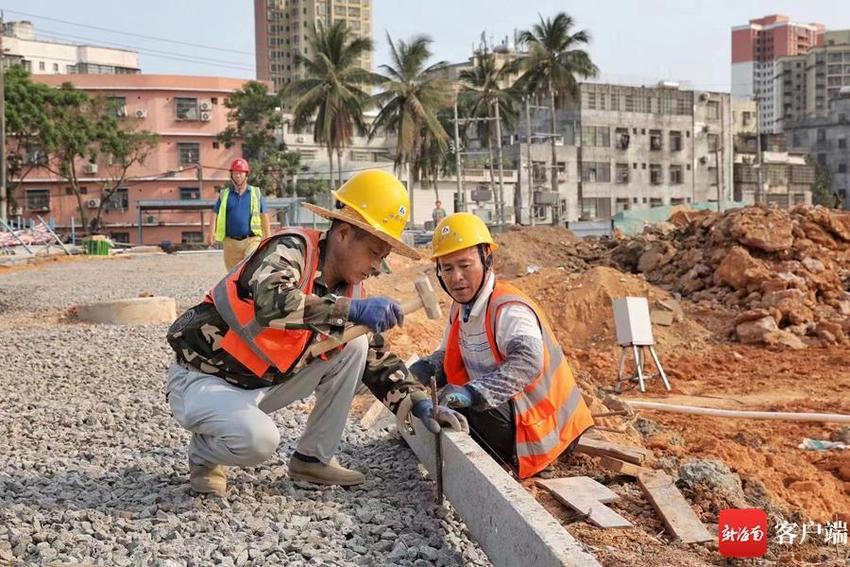 海口琼山区桂林片区（二期）城市更新项目建设忙