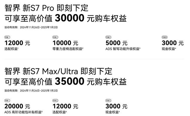 智界新S7四大升级打造20万级最强轿车