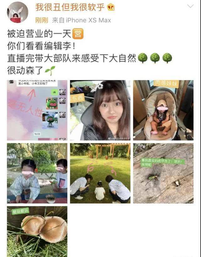 张子萱带两个女儿出游，老二胖嘟嘟超有肉感，安安一细节被赞