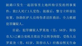 邻里土地纠纷致2死1伤 广东阳春警方：犯罪嫌疑人已被刑拘