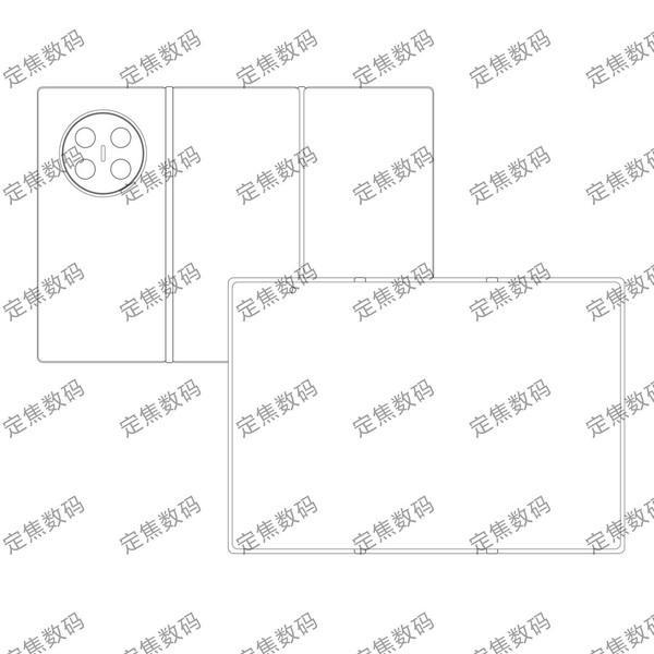 三折屏手机设计线稿曝光，价格或超乎想象