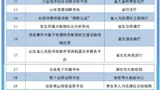 地矿八院一研发成果入选山东省数字政府“创新示范应用”