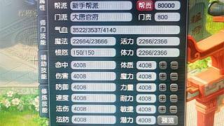 等级上限放开了，178级的大唐，伤害法伤都达到了4008