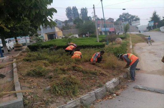 济南市莱芜区茶业口镇：整治道路扬尘 改善镇容环境