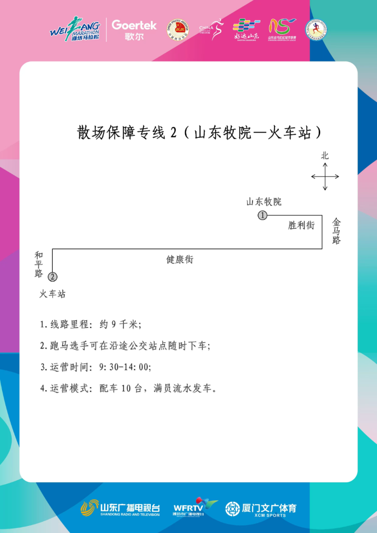 歌尔?2024潍坊马拉松期间中心城区部分公交线路临时调整及公共交通保障措施