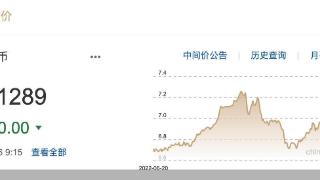 每日汇市｜大幅回升！人民币中间价调升200基点报7.1289