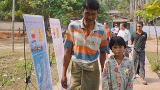 缅甸泼水节期间中石油为皎漂马德岛村民义务巡诊