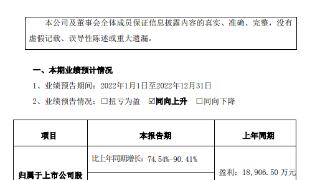 川金诺2022年预计净利3.3亿-3.6亿同比增长75%