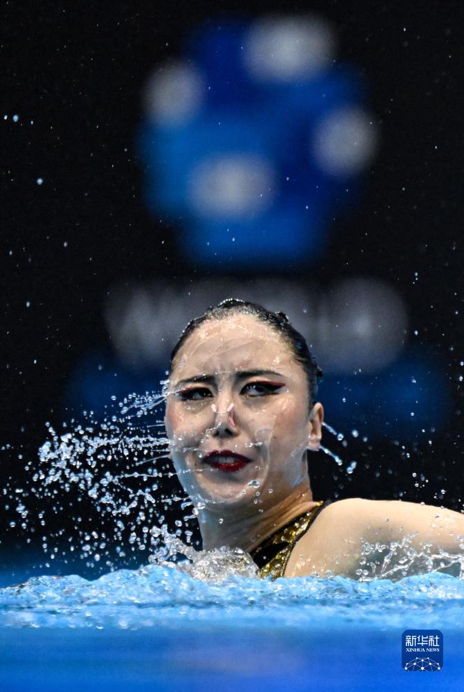 游泳世锦赛:花样游泳——女子自由自选决赛:日本选手夺冠