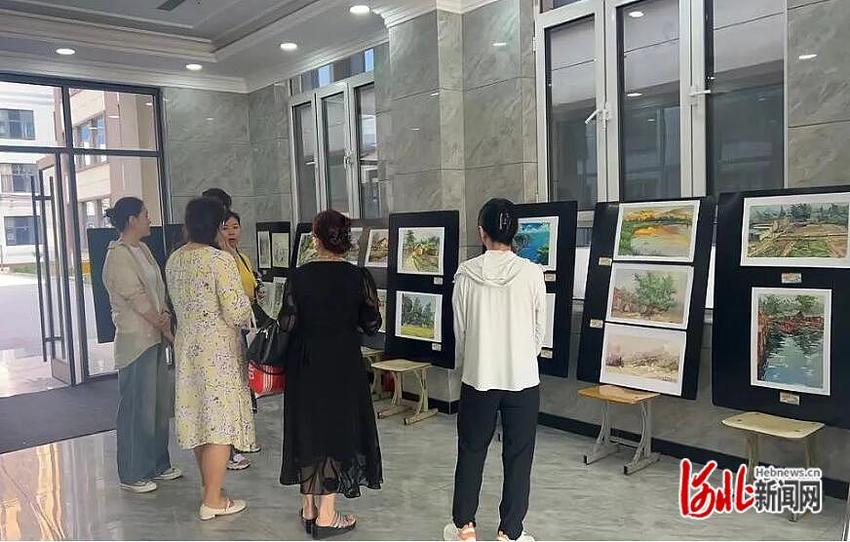 石家庄市第45中举办2024年专业教师风景写生作品展