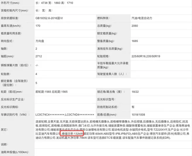 比亚迪宋prodm-i冠军版官图发布，12万多起售