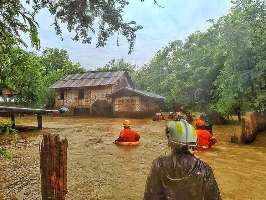 缅甸曼德勒省强降雨致十人死亡 超五万人受灾