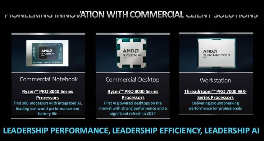 amd发布多款锐龙pro系列商用处理器