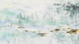 “东海渔翁”张传斌教授《海之恋》国画作品