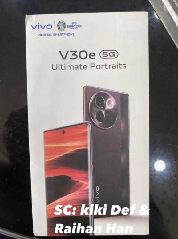 vivov30e包装盒曝光，新机在本月底或者5月份正式发布