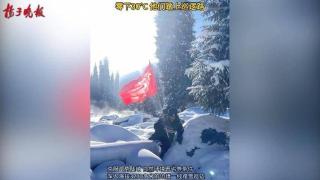 新疆伊犁洪土沟：踏雪巡边筑牢边境安全屏障