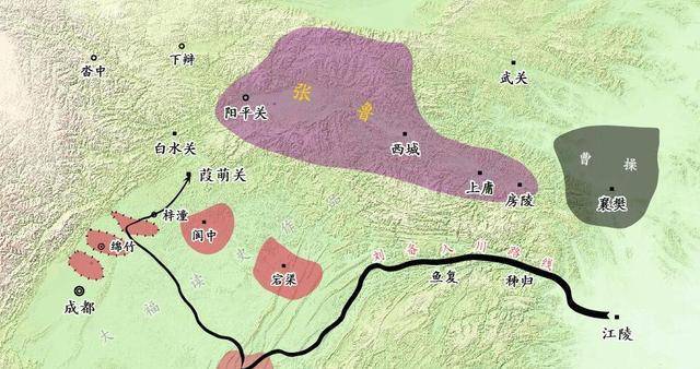 赤壁之战后：曹操、刘备、孙权三足鼎立的局势