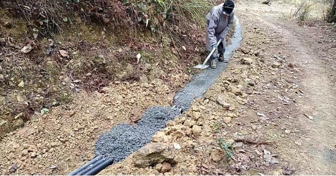 高山农家用上自来水