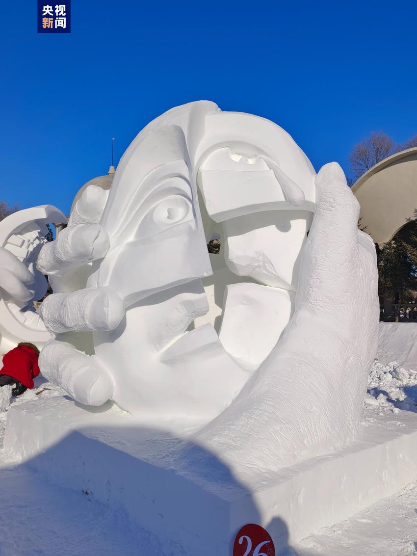 超高水平雪雕来了！各国高手在哈尔滨切磋技艺